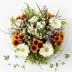 זר פרחים כפרי צבעוני - image 1