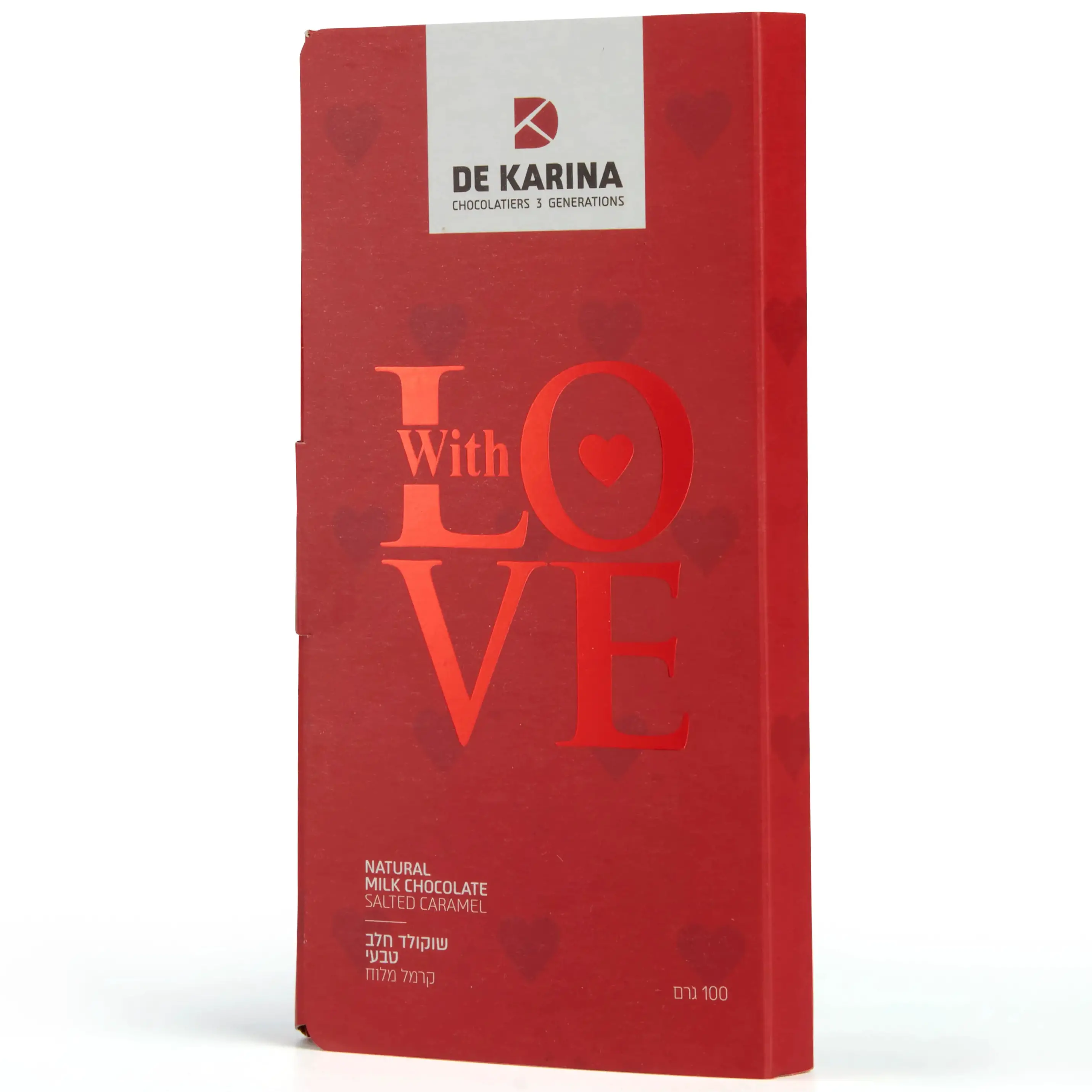 De Karina With Love – Natural Milk Chocolate with Salted Caramel