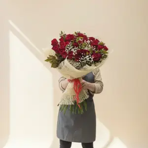 זר ורדים אדומים יוקרתי - image 3