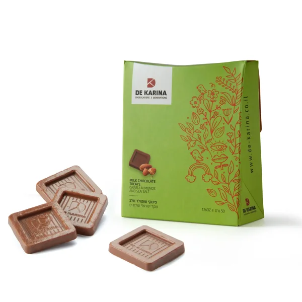 De Karina Milk Chocolate with Israeli Almonds and Sea Salt - image 1
